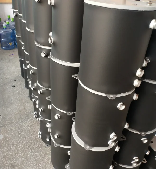 SS304 tube with PP shell evaporator for laser machine chiller (2)